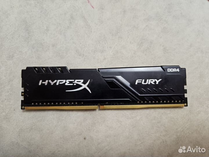 Оперативная память HyperX Fury DDR4 8gb