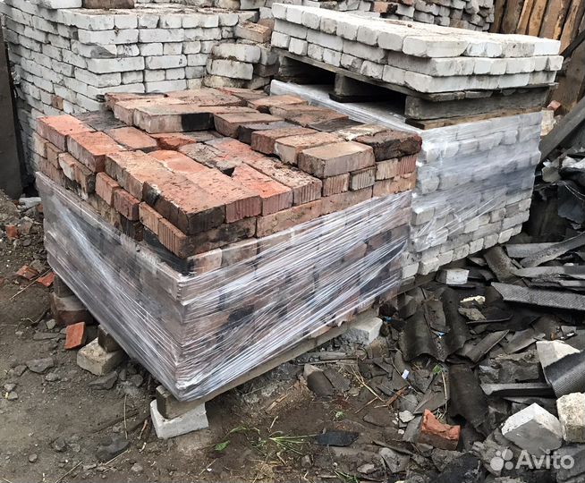 Кирпич красный и белый