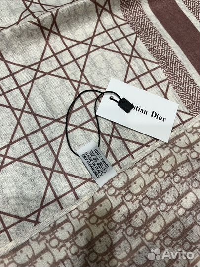 Шерстяной двухсторонний платок Dior