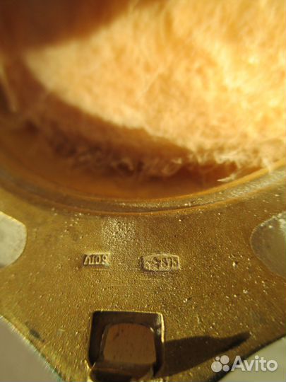 Пудреница ракушка серебрянная СССР