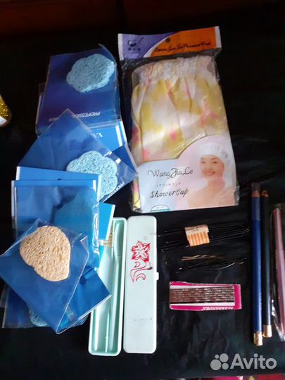 Губки для умывания лица,шпильки,косметические кара