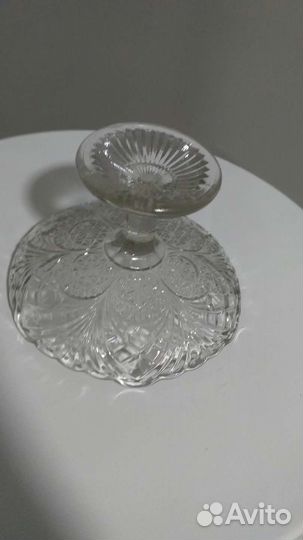 Ваза для фруктов на ножке СССР