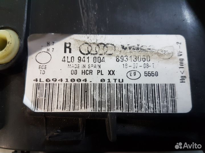 Фара правая галоген valeo Audi Q7 4L 4l0941004