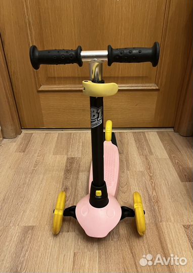 Самокат Oxelo трехколесный и шлем