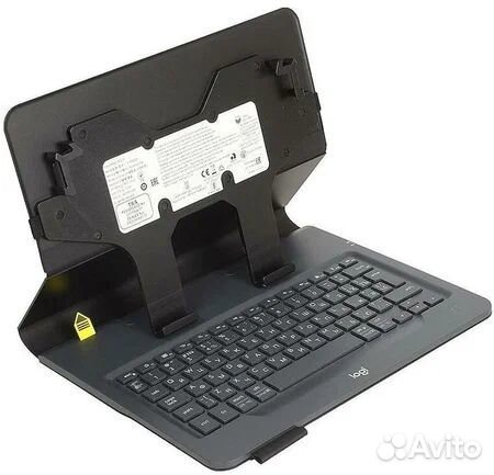 Клавиатура logitech Universal Folio, черный 920-0