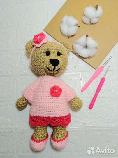 Мишутка вязаная игрушка
