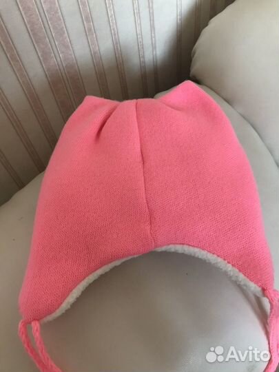 Новая зимняя шапочка с шарфом на год-1,5