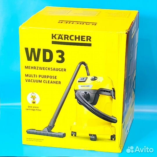 Пылесос Karcher WD3 P V -17/4/20 ; розетка (новый)