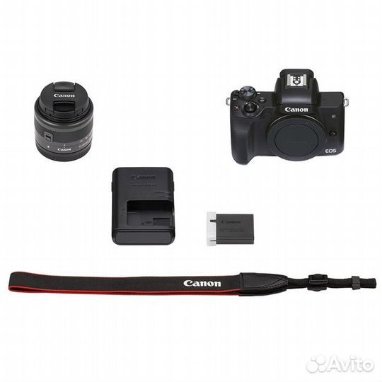 Фотоаппарат Canon EOS M50 Mark II Kit черный 15-45