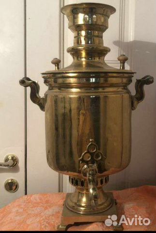 Самовар на дровах старинный