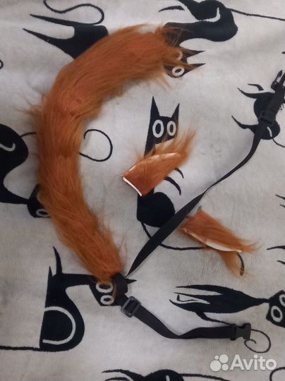 Хвост и уши для квадробики косплея