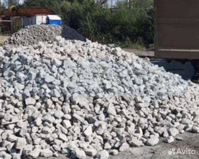Окол бутовый камень отсев с доставкой