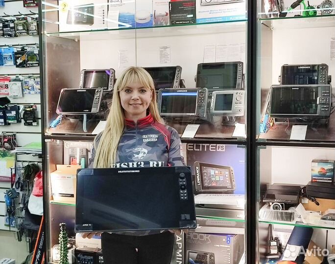 Эхолот-картплоттер humminbird apex 16 chirp mega S