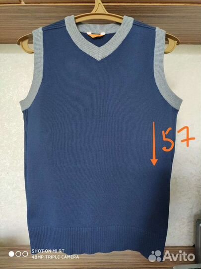 Жилеты школьные для мальчика, р.140-164