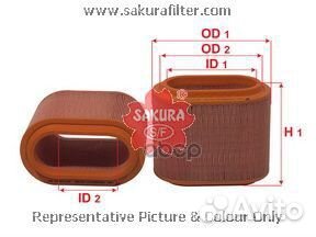 Фильтр воздушный hyundai H1 2.5 TD 97- A2812 A2