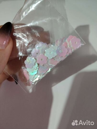 Пайетки розовые/малиновые