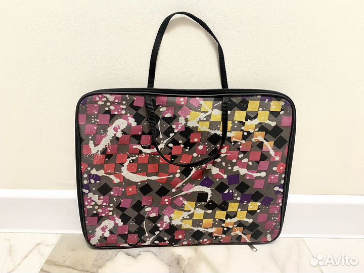 Дктская папка с ручками текстильная