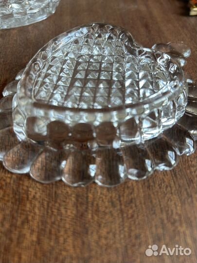 Розетки стеклянные СССР 3 Штуки