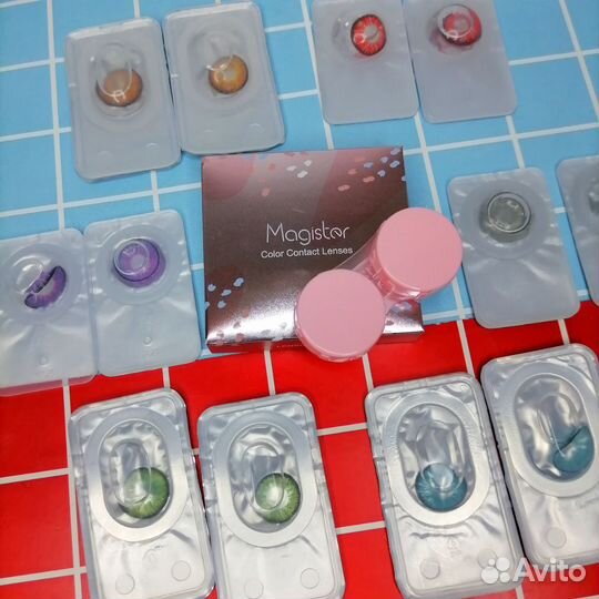 Линзы для глаз цветные, 6мес