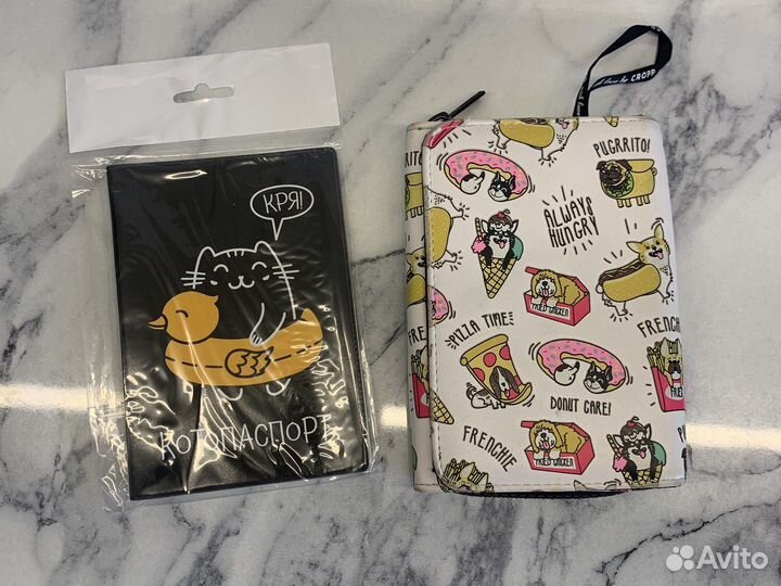 Кошелек и обложка на паспорт