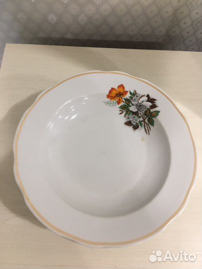 Тарелки форфор Дулево СССР