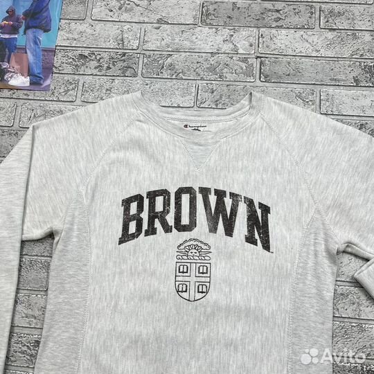 Винтажный свитшот Champion Brown University