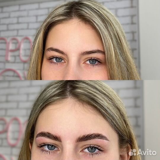 Модель на брови