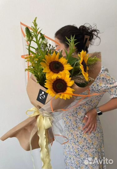 Букет подсолнухов