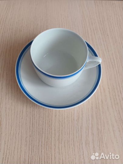 Чашка с блюдцем Дулевский фарфор 1948-1952