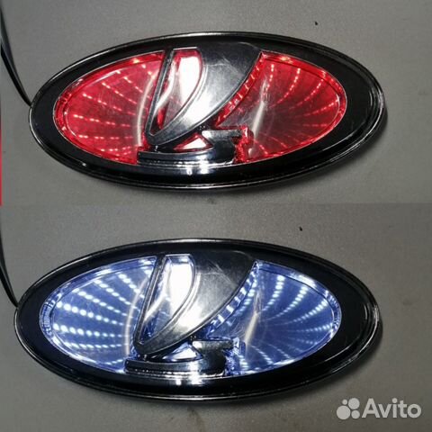 Новые эмблемы с подсветкой ваз