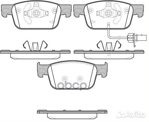 1692 01 колодки дисковые п. Audi A4 15 169201