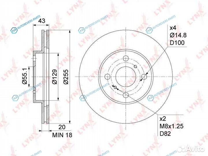 BN-1156 Диск тормозной перед