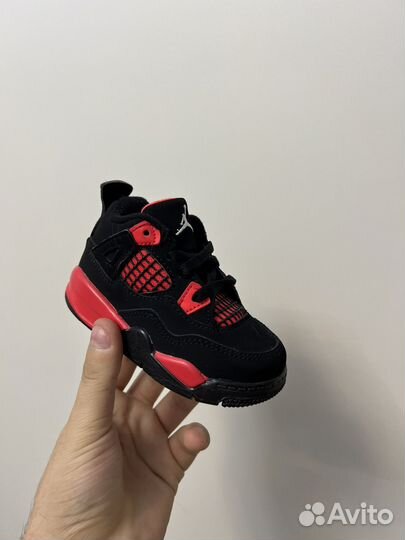 Nike AIR jordan 4 retro RED thunder TD