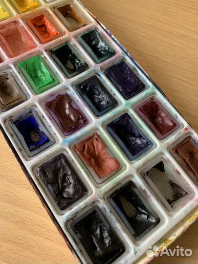 Акварельные краски сонет 24 цвета