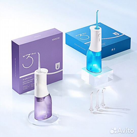 Ирригатор Xiaomi Soocas W3 Pro (4 насадки) Purple