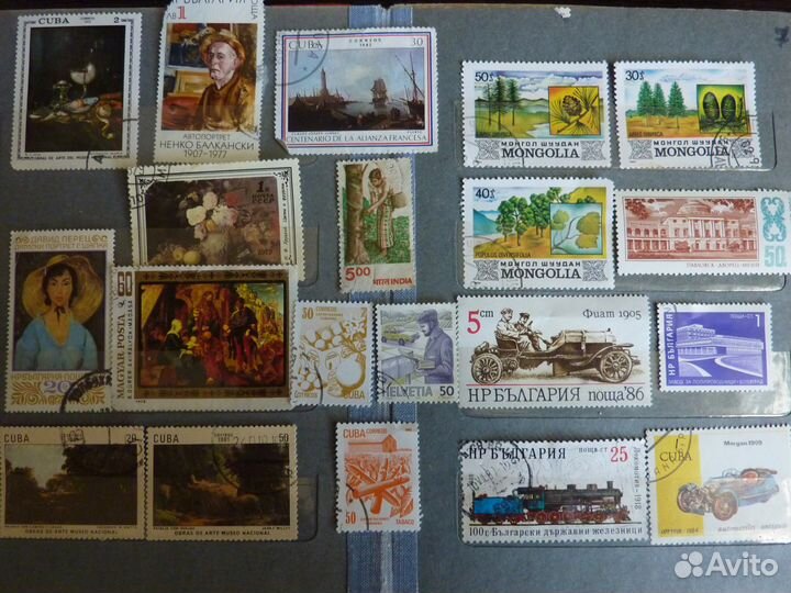 Марки времен СССР по темам из альбома