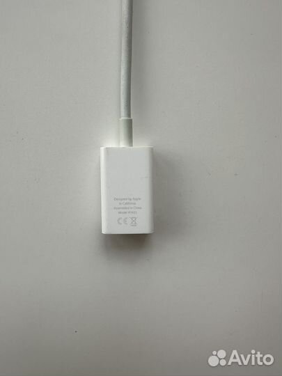 Переходник Apple A1632, USB Type-C (m) - USB (f)