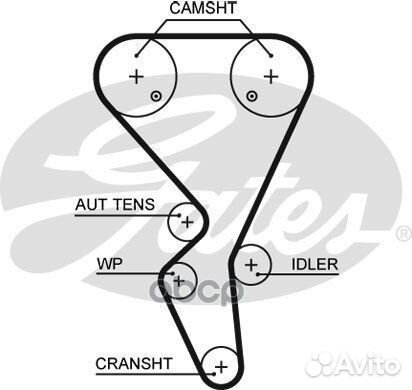 Комплект ремня грм K015581XS Gates