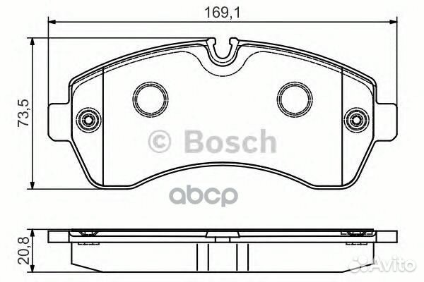 Колодки торм.пер. mercedes Sprinter 5-t 6/06