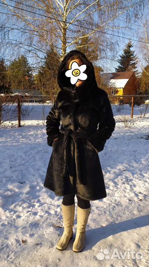 Шуба искусственный мех 44 размер