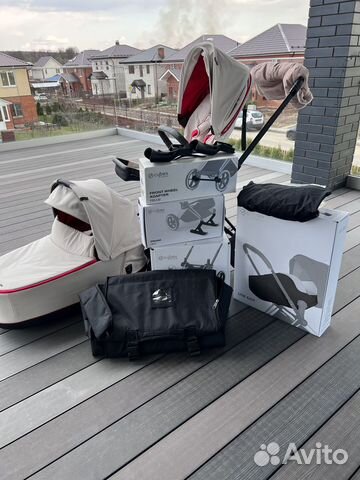 Коляска Cybex priam 3 2 в 1+ много допов