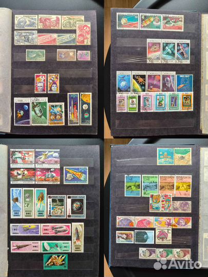 Почтовые марки космос. Альбом целиком