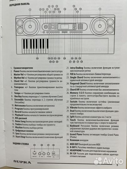 Синтезатор supra skb-617