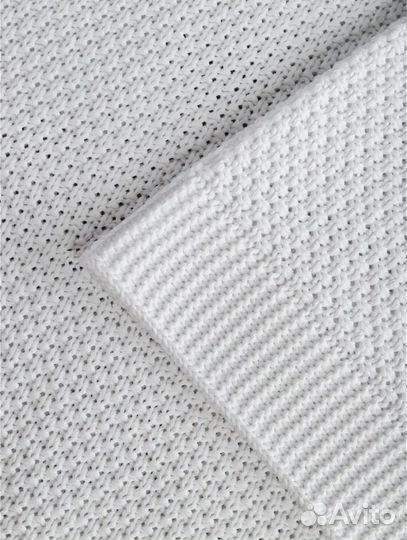 Плед вязаный комплект на выписку