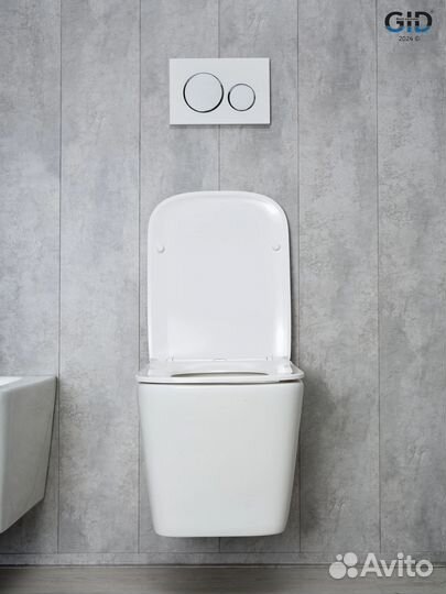 Безободковый подвесной унитаз белый Gid Tr2143