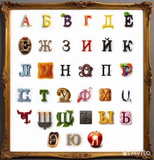 Дизайн шрифтов, букв, слов