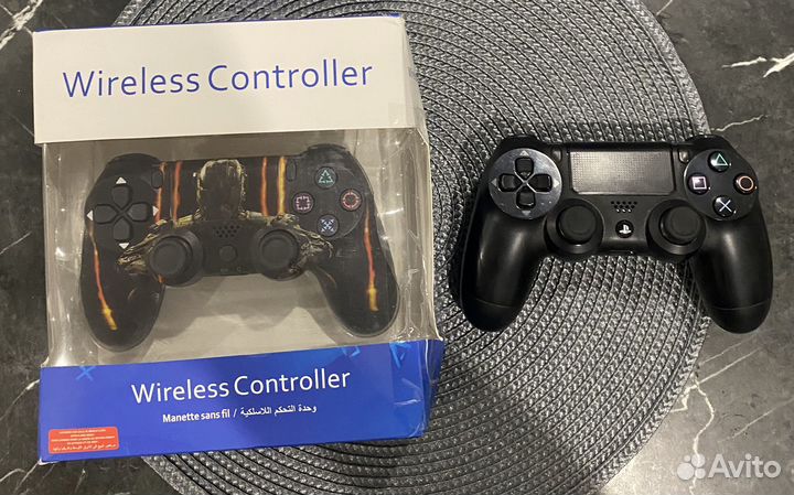 Геймпад DualShock 4 v2 ps4+накладки на стики