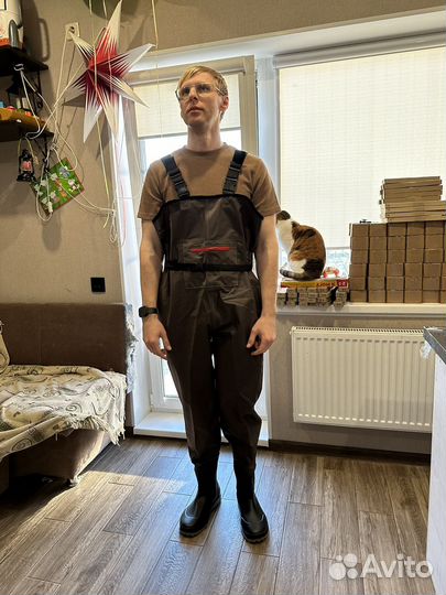 Вейдерсы забродники с сапогом 43 покрытие нейлон