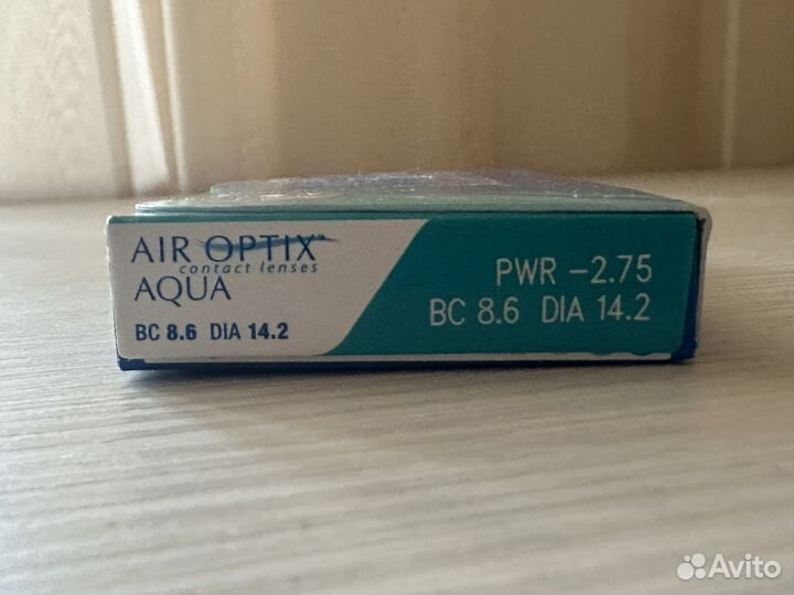 Контактные линзы Air Optix Aqua -2,75