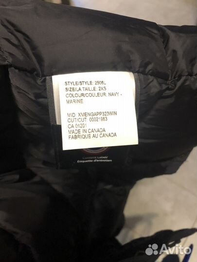 Canada goose оригинал 2xs женская